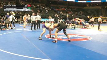 157 Class 4 lbs Cons. Round 2 - Rawley Evans, Jackson vs Taryn Nichols, Hickman