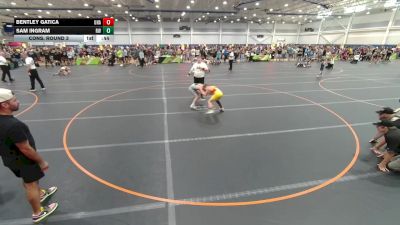 90 lbs Cons. Round 3 - Bentley Gatica, Unattached vs Sam Ingram, Roundtree Wrestling