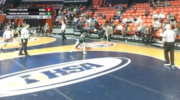 1A 157 lbs Cons. Round 2 - Kaden Collins, Stanford (Olympia) vs Owen McGinnis, Toledo (Cumberland)