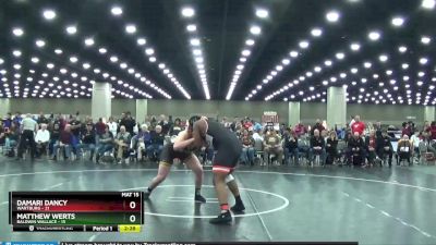 285 lbs Quarters & 1st Wb (16 Team) - Damari Dancy, Wartburg vs Matthew Werts, Baldwin Wallace