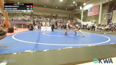 67-70 lbs Rr Rnd 4 - Grayson Schultz, Team Tulsa Wrestling Club vs Braxton Orrel, Berryhill Wrestling Club