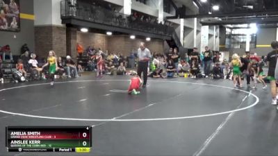 65 lbs Round 3 (4 Team) - Ainslee Kerr, Queens Of The Corn Red vs Amelia Smith, Grand View Wrestling Club