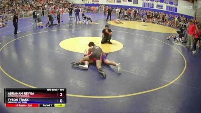 150 lbs Quarterfinal - Abraham Reyna, HotShots Wrestling vs Tyson Trask, Lebanon Mat Club