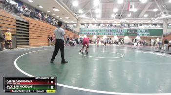 165 lbs Cons. Round 4 - Jack San Nicholas, Temecula Valley vs Caleb Dandeneau, Steele Canyon