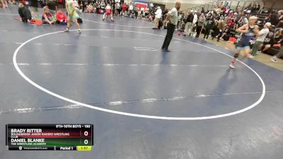 150 lbs Quarterfinal - Daniel Blanke, The Wrestling Academy vs Brady Ritter, Bolingbrook Junior Raiders Wrestling Club