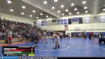 160 lbs Champ. Round 2 - Frederick Ekenberg, Samohi Wrestling vs Trentin Binns, Simi Valley