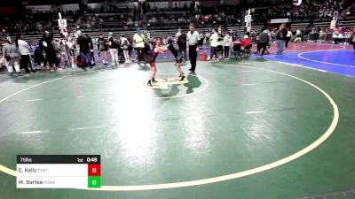 75 lbs Semifinal - Emma Kelly, Central Youth Wrestling vs MichaelAnne Bartee, Power Half Wrestling Academy