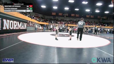 43 lbs Rr Rnd 1 - Brayden Letterman, Norman Grappling Club vs Kyptin Stewart, Norman Grappling Club