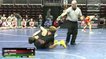 3A-138 lbs Quarterfinal - Jabari Hinson, Ames vs Cody Trevino, Bettendorf