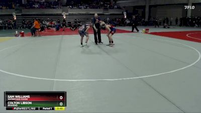 115 lbs Cons. Round 2 - Sam Williams, Watertown-Mayer vs Colton Libson, Brainerd