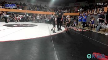 46 lbs Consi Of 16 #2 - LJ Gordon, Bridge Creek Youth Wrestling vs Stryker Haden, Woodward Youth Wrestling