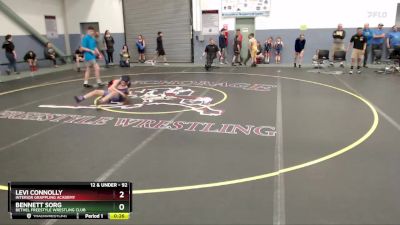 92 lbs Semifinal - Bennett Sorg, Bethel Freestyle Wrestling Club vs Levi Connolly, Interior Grappling Academy