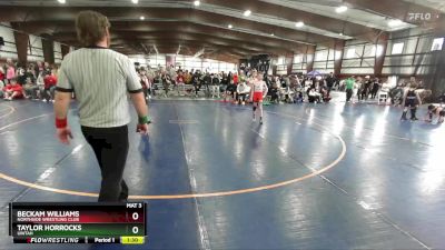 82 lbs Quarterfinal - Beckam Williams, Northside Wrestling Club vs Taylor Horrocks, Uintah