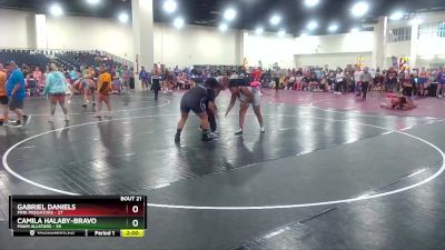 235 lbs Semis & Wb (16 Team) - Camila Halaby-Bravo, MIAMI ALLSTARS vs Gabriel Daniels, Pink Predators