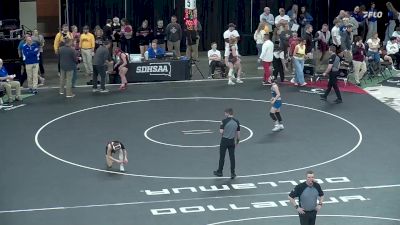 120 lbs Champ. Round 1 - Gracie Lobbins, Madison vs Macie Miller, Garretson