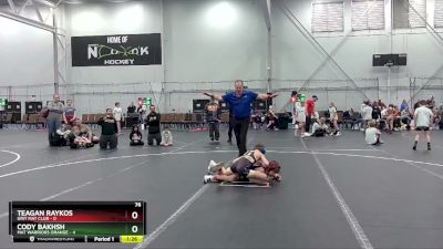 76 lbs Placement (4 Team) - Cody Bakhsh, Mat Warriors Orange vs Teagan Raykos, Grit Mat Club