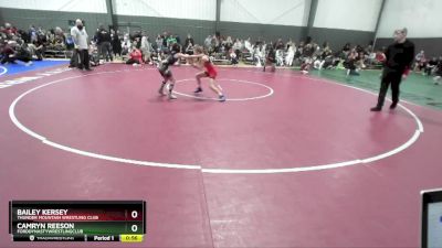 73-79 lbs Quarterfinal - Bailey Kersey, Thunder Mountain Wrestling Club vs Camryn Reeson, FordDynastyWrestlingClub