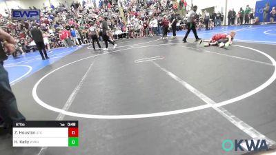 67 lbs Quarterfinal - Zaiden Houston, Grove Takedown Club vs Haidyn Kelly, Wyandotte Youth Wrestling