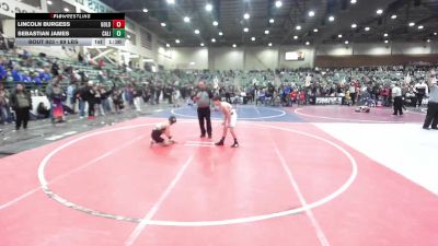89 lbs Quarterfinal - Lincoln Burgess, Gold Rush Wrestling vs Sebastian James, California Gladiators WC