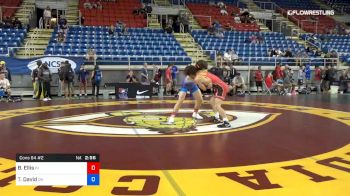 152 lbs Cons 64 #2 - Brock Ellis, Indiana vs Tristin David, Oregon