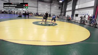 132 lbs Consi Of 16 #2 - Darren Cangelosi, NY vs Jonas Rebstock, LA