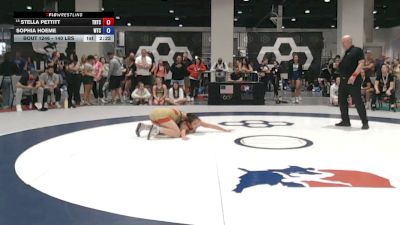 140 lbs Cons. Rd Of 16 - Stella Pettitt, Team Nazar Training Center vs Sophia Hoeme, Wichita Training Center