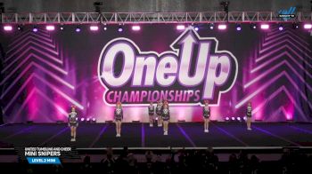 United Tumbling and Cheer - Mini Snipers [2025 L2 Mini Day 1] 2025 One Up Bellevue Nationals