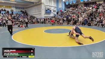 132 lbs Quarterfinal - Jacob Girard, Salesianum vs Dylan Delcollo, Delaware Military Academy