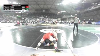 Boys 3A 190 lbs Champ. Round 3 - Wyatt Wells, Cheney vs Elijah Fleck, Stanwood