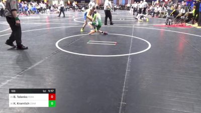 100 lbs Round Of 64 - Blake Telenko, Penn Trafford vs Kolby Kramlich, Conrad Weiser