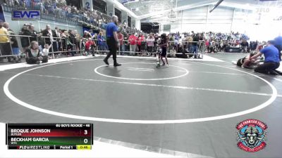 46 lbs Cons. Semi - Broque Johnson, Butler vs Beckham Garcia, WTC