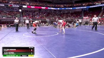 3A-144 lbs Champ. Round 2 - Alex Bumba, Prairie, Cedar Rapids vs Ty Solverson, Boone