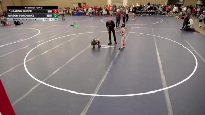 8U - L Champ. Round 1 - Camden Rutt, Scott West Panthers Wrestling Club vs Asher Paulson, Owatonna Wrestling Academy