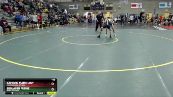 140 lbs Cons. Semi - Benjamin Fudge, Bartlett High vs KAMDON MARCHANT, Chugiak High School