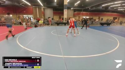 195 lbs Round 1 - Ian Nichols, Coppell High School Wrestling vs Joseph Brunson, Silverback Wrestling Forth Worth