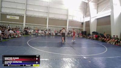 157 lbs Placement Matches (8 Team) - Sawyer Evans, Washington vs Damion Hamilton, Idaho