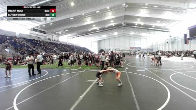 49 lbs Quarterfinal - Micah Holt, Mantanona TC vs Cutler Hone, Iron County Wr Ac