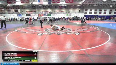 174 lbs Cons. Round 2 - Brett Bosserman, Keiser University vs Blake Daher, Benedictine College