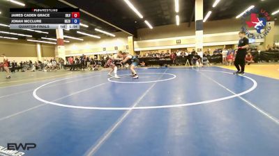 155 lbs Quarterfinal - James Caden Grace, Silverback Wrestling Fort Worth vs Jonah McClure, ReZults Wrestling