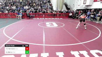 120 lbs Quarterfinal - Sadie Hermann, Holliston vs Angelina Berry, Stoughton