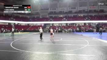 106 lbs Cons. Round 4 - Jude Wertz, Ridgevue vs Sebastian Grand, Owyhee