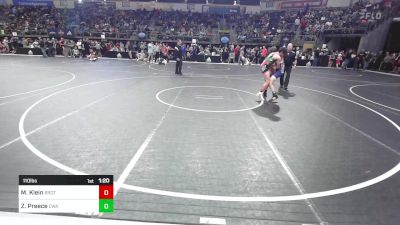 110 lbs Round Of 32 - Michael Klein, Brother Melchior vs Zach Preece, Eagles Wrestling Academy