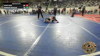 49 lbs Quarterfinal - Wyatt Noel, Cowboy Wrestling Club vs Emerson Morales, Liberty Warrior Wrestling Club