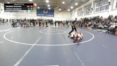 165 lbs 3rd Place - Branden Spurling, Stratford vs Lincoln Archibald, Bristol Central