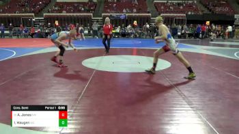 137 lbs Cons. Semi - Adin Jones, NORTHEAST MT vs Isiah Haugen, Williston Coyotes