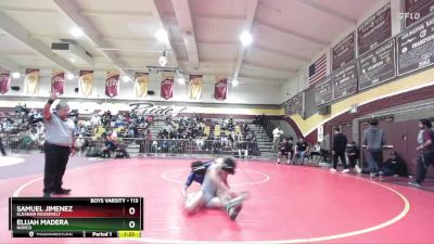 113 lbs Quarterfinal - Samuel Jimenez, Eleanor Roosevelt vs Elijah Madera, Norco