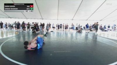 157 lbs Champ. Round 2 - Owen Usher, Eleanor Roosevelt High School vs Arman Ohanian, World Team Training Center