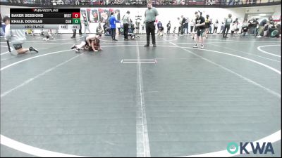 3rd Place - Baker Sessions, Mustang vs Khalil Douglas, Clinton Youth Wrestling