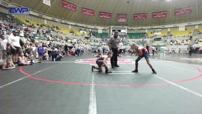 75 lbs Round Of 32 - Jupiter Pitts, Dover Youth Wrestling Club vs Maddox Peden, Team Zulpo Perryville Wrestling