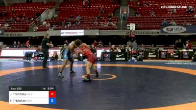 61 kg Consolation - Jarrett Trombley, Wolfpack Wrestling Club vs Frankie Tal-Shahar, SWAT (Sheldon Wrestling Academy Training)